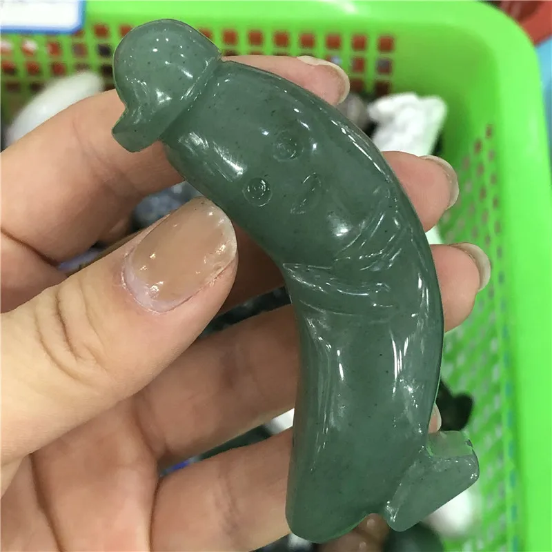 Кукла банан с натуральным кристаллом, reiki cure - Цвет: dongling jade