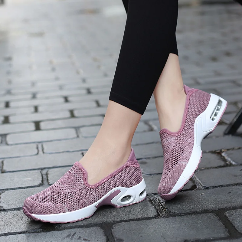 Tenis Para Mujer Женская теннисная обувь профессиональные кроссовки воздухопроницаемая спортивная женская обувь для удобной ходьбы беговые кроссовки 0 - Цвет: Розовый