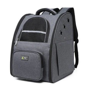 

Portable Mesh Carrier Canvas Pet Backpack Outdoor Puppy Breathable Pet Bag Travel Airline Approved Transport For Small Dog Cats