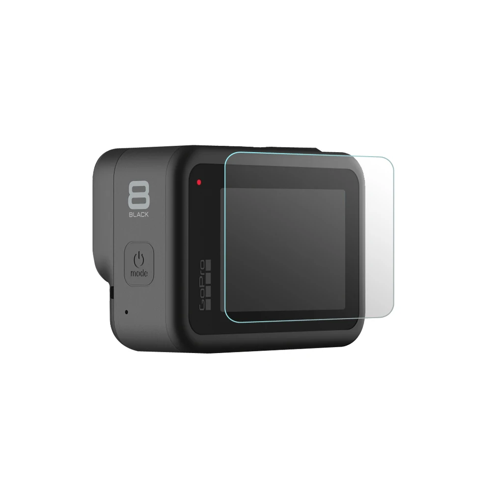 Для экшн-Камеры GoPro Hero 8 черный комплект защитной пленки из закаленного Стекло Объектив Передняя и задняя панели Экран протектор