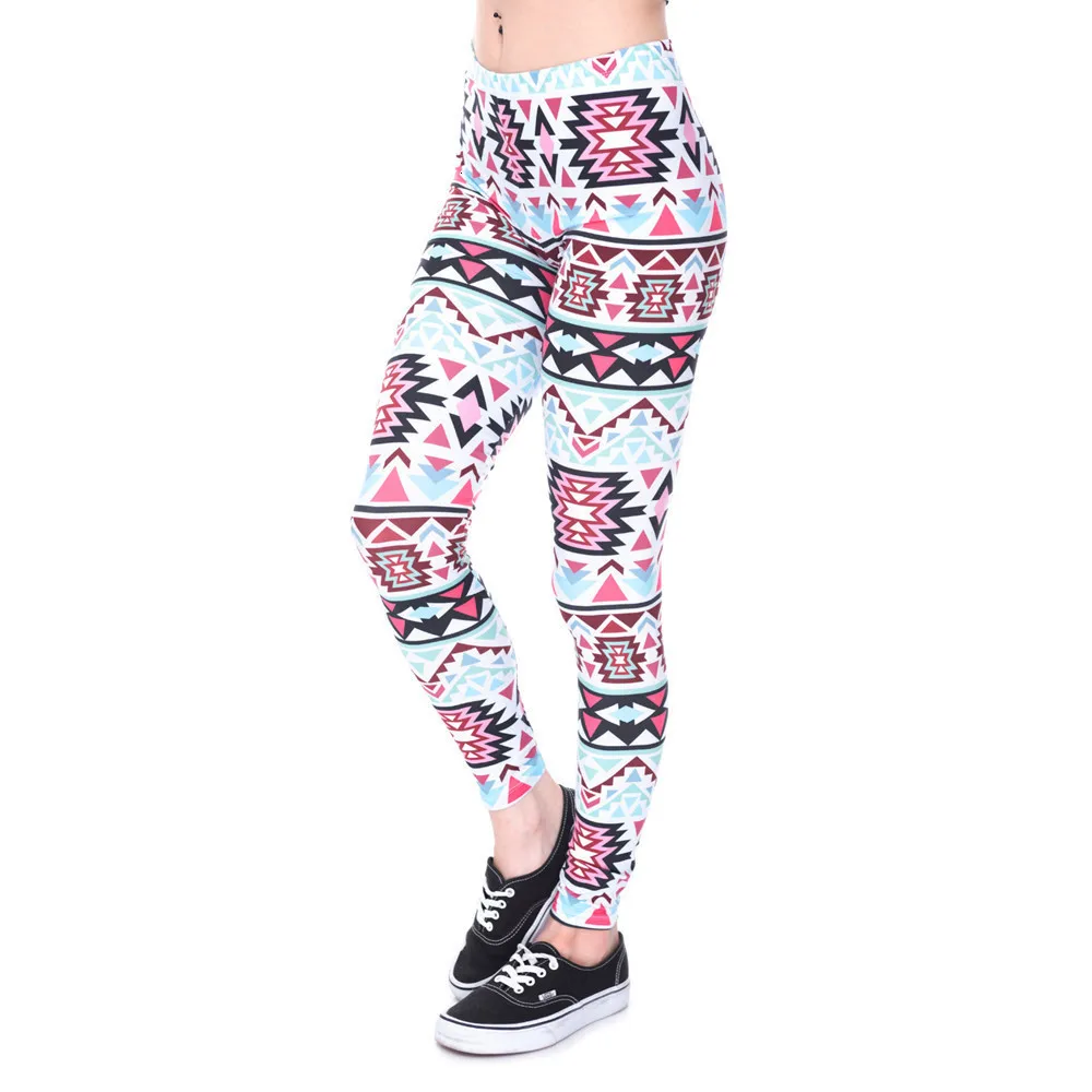 Women Fashion Legging Printing leggings Training Workout Slim High Waist  Leggings Woman Pants weight Loss Tummy Control 