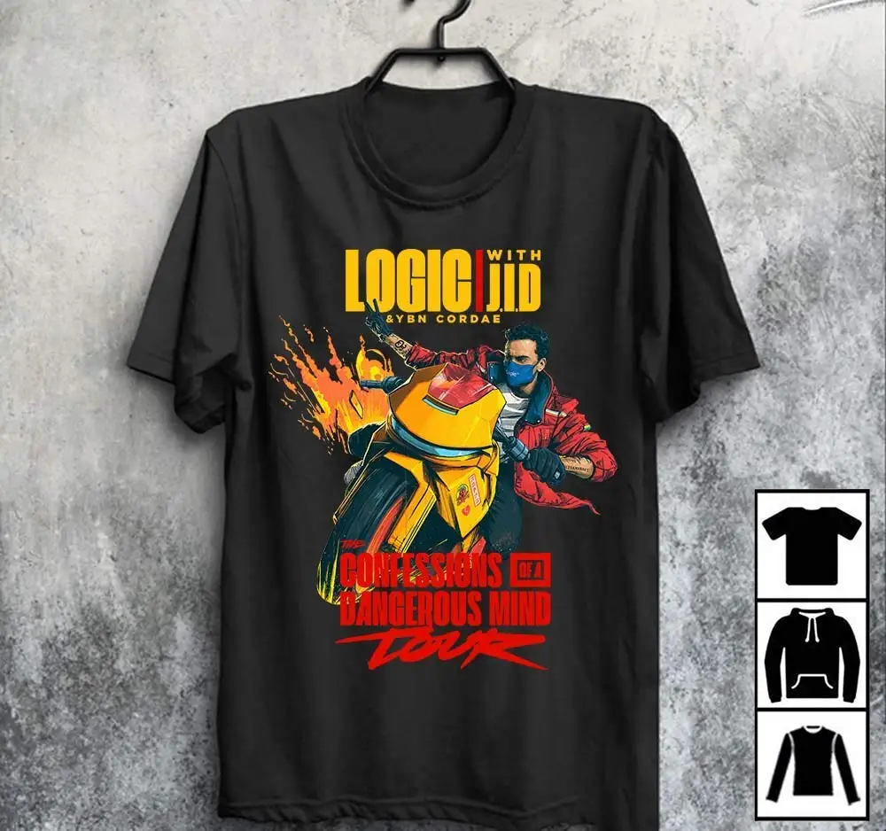 LOGIC The Confessions Of A Dangerous Mind Tour 2019 с JID футболка YBN Cordae рубашка в подарок на день