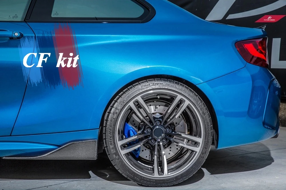2 шт. крылья из углеродного волокна для BMW F87 M2 базовый купе дверные 2016 2017 боковые