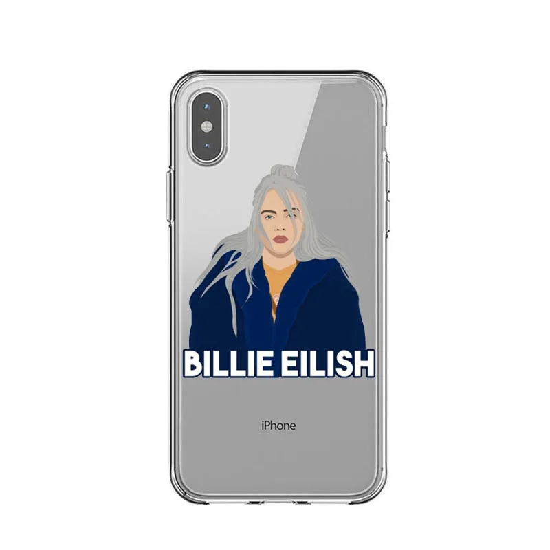 TPU Billie eilish rainbow blohsh, мягкий чехол для телефона с глазами океана, чехол для iPhone 11 Pro Max X 5 5S SE 6 6S Plus 7 8 Plus XS MAX XR - Цвет: TPU