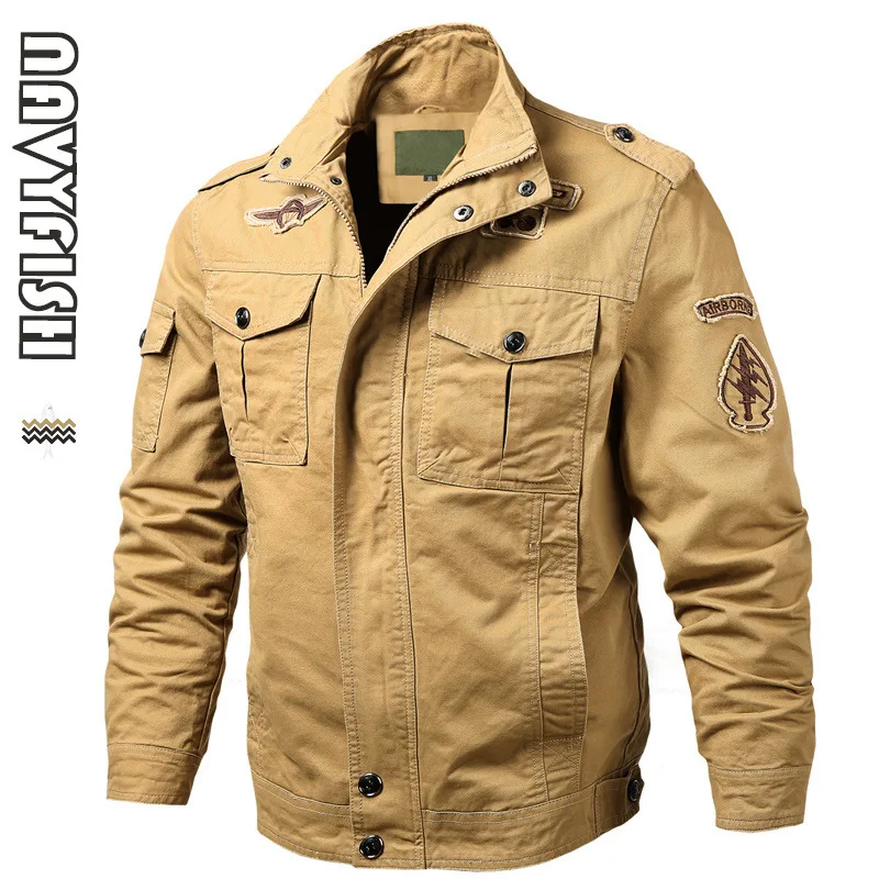 

Wash Jacket Male Leisure Time Thin Section Air Force First Military Project Dress Increase Fertilizer Enlarge Code Loose Coat