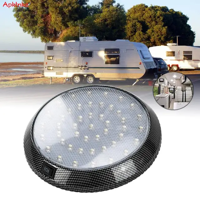 라운드 스타일 독서 지붕 천장 돔 라이트 – 캠핑카, 캐러밴, 모터홈에 어울리는 조명