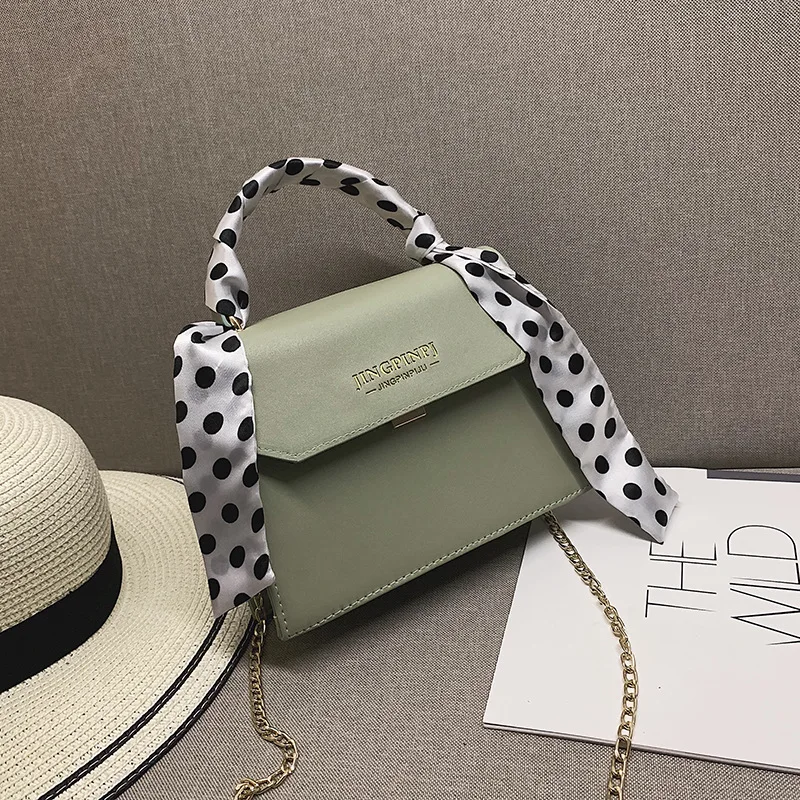 

New Arrival Bag Women's 2020 New Style Fashion Handbag Korean-style GIRL'S Chain Shoulder Silk Scarves Square Sling Bag