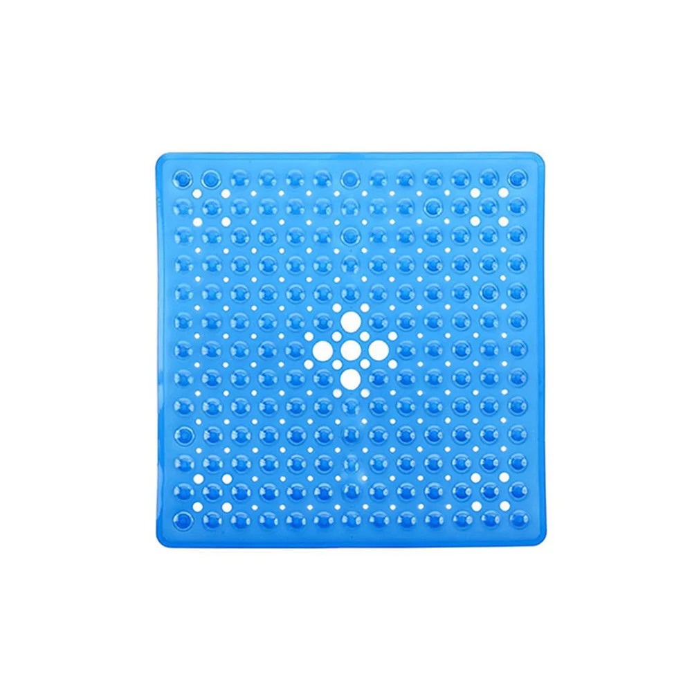 Blue Высокое качество коврик для ванной на присоске для ванной комнаты Противоскользящий Массажный коврик для ног коврик ПВХ коврик для ванной кухни спальни - Цвет: Blue