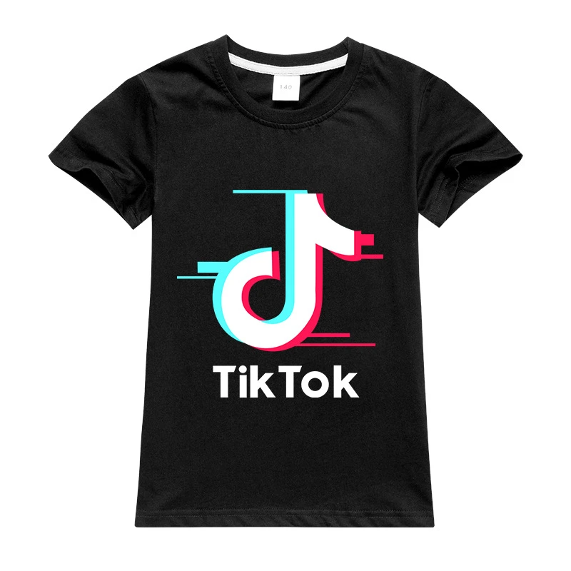 TIK TOK Camiseta con estampado 3D de dibujos animados para niños y niñas,  ropa de verano, informal, Kawaii|Camisetas| - AliExpress