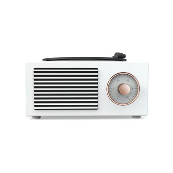 

Vintage Bluetooth Speaker with Vinyl Disc Rotates 1000Mah 5W Stereo Wireless Speaker for Gift/Friend/Family