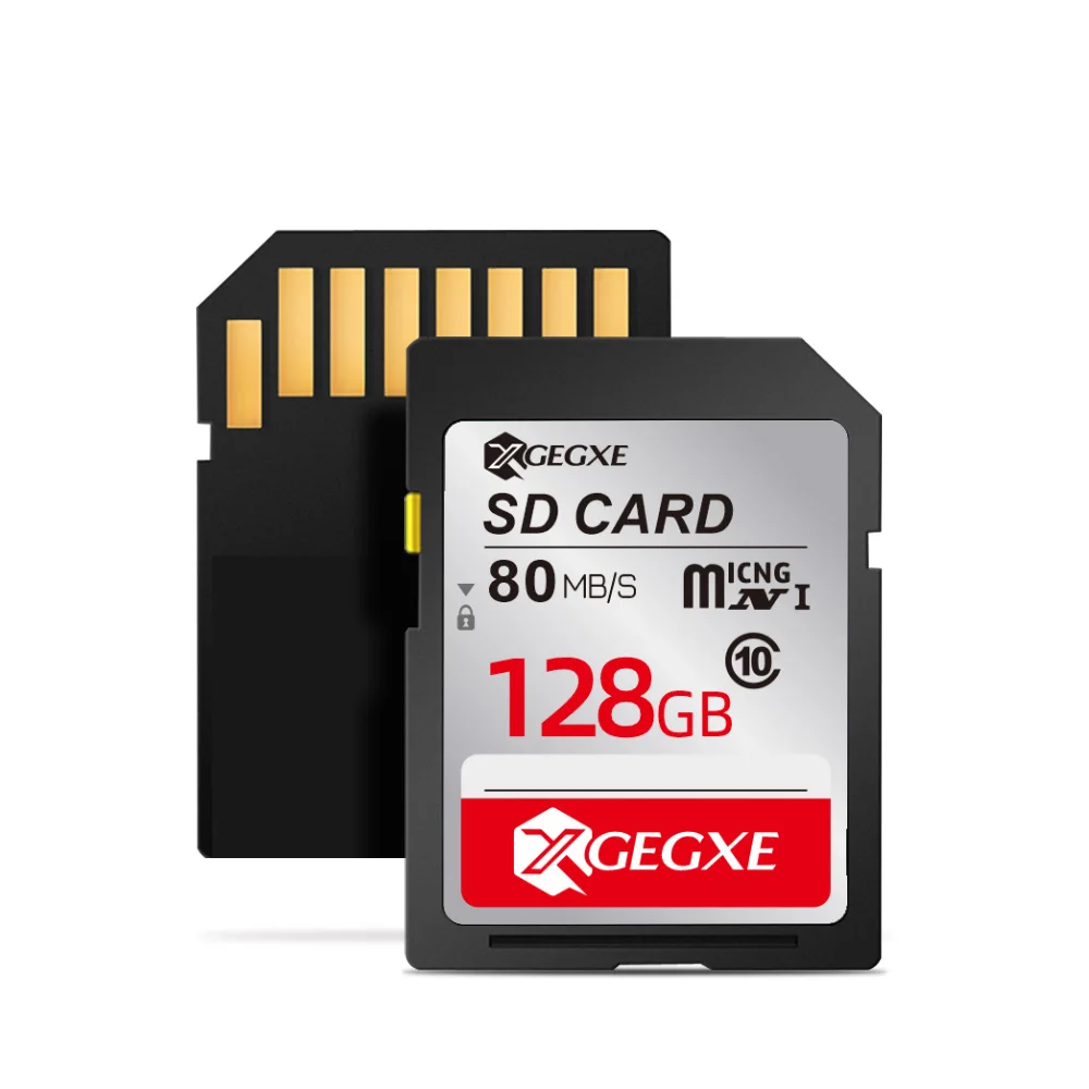 128GB XGEGXE sd-карта 64 Гб 128 Гб карта памяти C10 HD 80 МБ/с./с флэш-накопитель для камеры - Емкость: 128GB