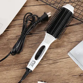 

EU US UK Straight Hair Comb Curling Hair Regulation Roll Curling Tools Electric Splint Straight Dual-use Bar Hair C9T9