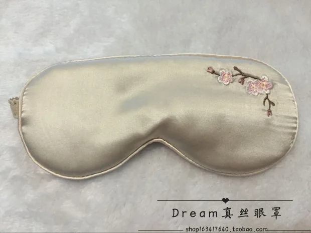 

Not Ten Breathable Silk Eye Mask Improving Sleeping Quality Soothing Eyestrain Shade Peach Blossom Small Blemish