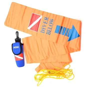 

Open Ended Scuba Diving SMB Scuba Diving Surface Marker Buoy Signal Tube safety gear underwater spearfishing Snorkeling 1.4M/55'