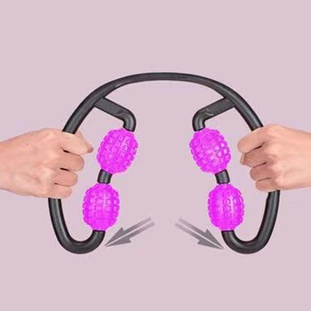 

4-Point Fitness Hand Arm En Been Roller Massage Stick Drum Trigger Point Deep Tissue Massager