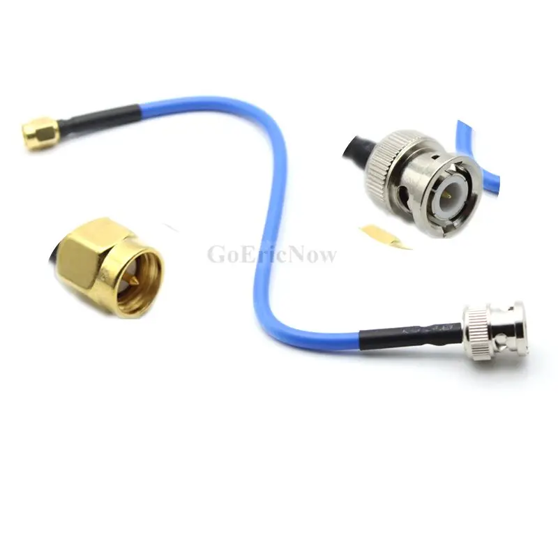1pcs RF Coaxial 50ohm BNC Male to SMA RG141 Semi-flexible Jumper Test Cable Connector(0.15m-3m) | Обустройство дома