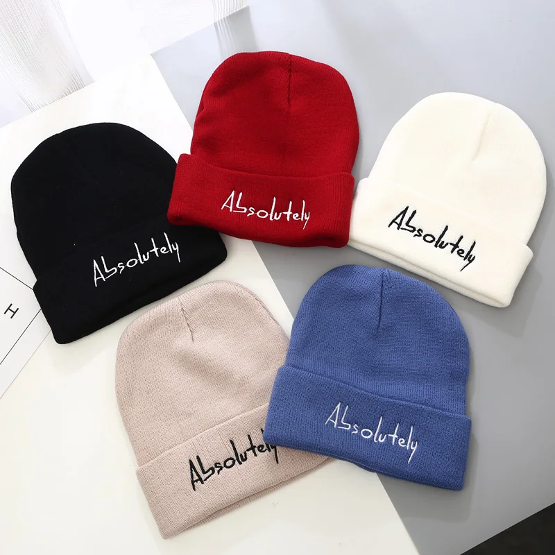 Women Autumn Winter Hats Letter Multipurpose Scarf Beanies Cap New Fashion Unisex Skullies Men Beanies