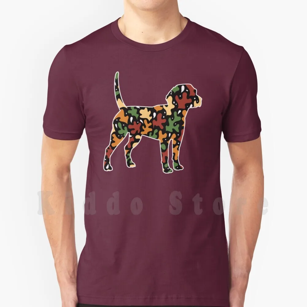Beagle Autumn Leaves Pattern T Shirt Stampa Per Uomo Cotone New Cool Tee Beagle Hound Dog Razza Pet Animal Canine Autumn Leaves