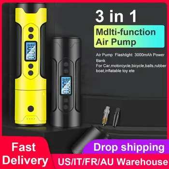 

Car Compressor Portable Air Compressor 12V 150 PSI Tire Inflator For Car Motor Bicycle Tire Pump With Digital Gauge LED Light