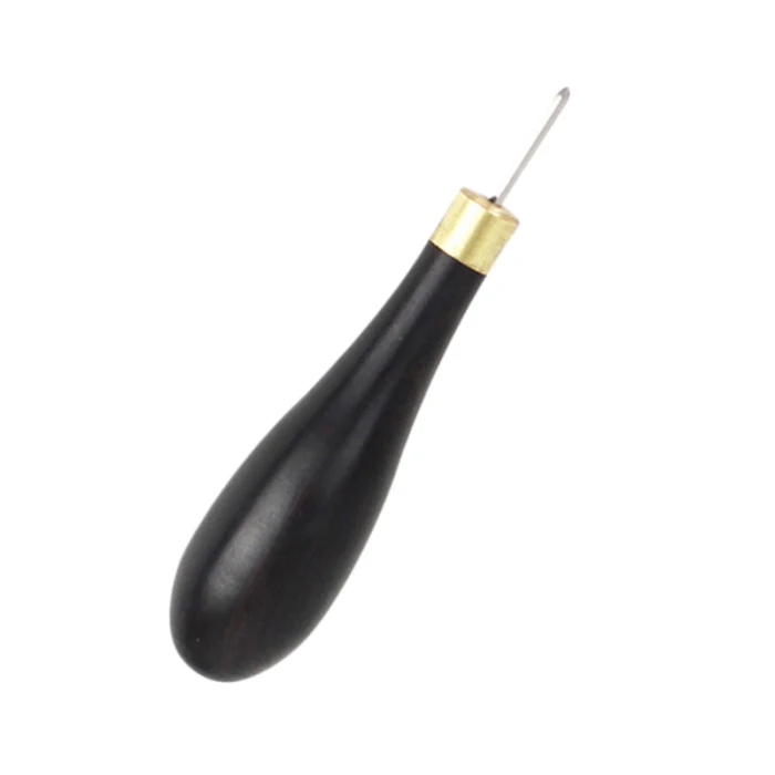 HOT Diamond Shape Awl Wooden Handle Needle Stitching Tool Leathercraft Sewing For Leather Tent Canvas DIY Stitcher Taper TI99