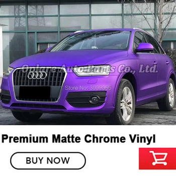 

Highest quality Purple Vehicle wrapping violet Car wrapping paper matte chrome Vinyl wrapping film quality Warranty
