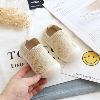 

Baby Girls Boys Casual Shoes Infant Toddler Shoes Soft Bottom Comfortable Non-slip Kids Baby First Walkers Knitted Shoes
