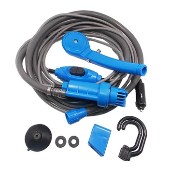 

Hiking Kit Washer Electric Pump Washer Camping Shower Car Shower Washer Set Electric Pump For Outdoor Camping Travel Tool