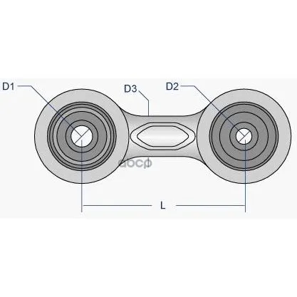 Vo-Ls-3053_тяга Стабилизатора Переднего! Vw Touareg All 02,Audi Q7 02 Moog Vols3053 Moog арт. VOLS3053
