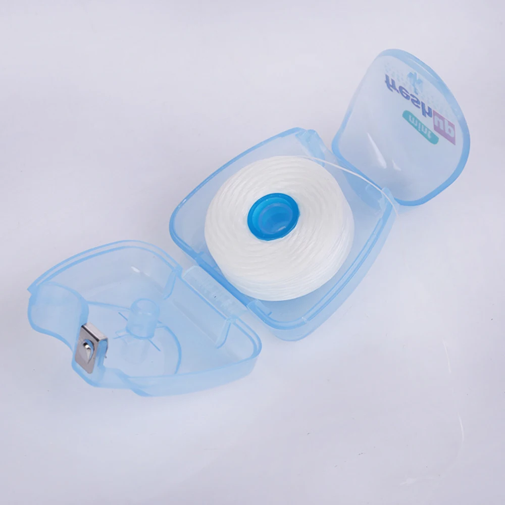 Dental Floss Stick Portable 50M Micro Wax Floss Interdental Brush Teeth Stick Toothpicks Oral Hygiene Clean Wire