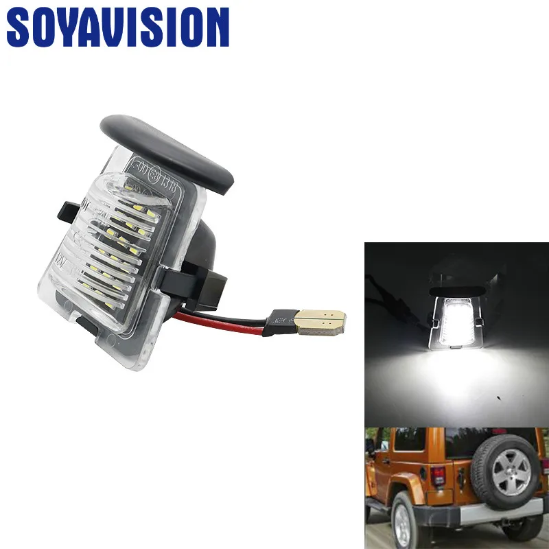 Белый светодиодный номерной знак заднего бампера лампа для Jeep Wrangler JK JKU 2007-2018 |