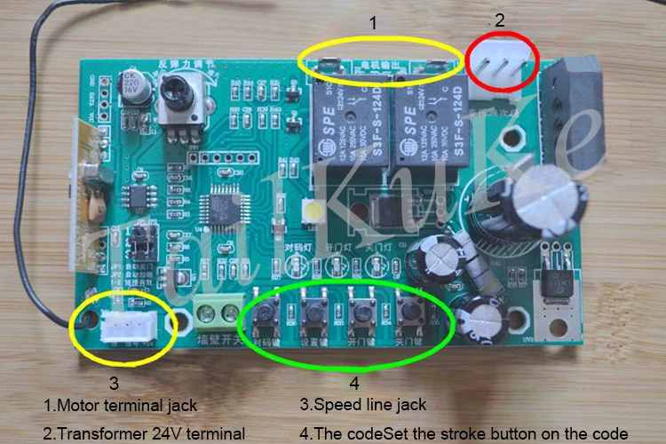 Garage door motor control board electric door opener main board general circuit board electronic limit copy door accessories