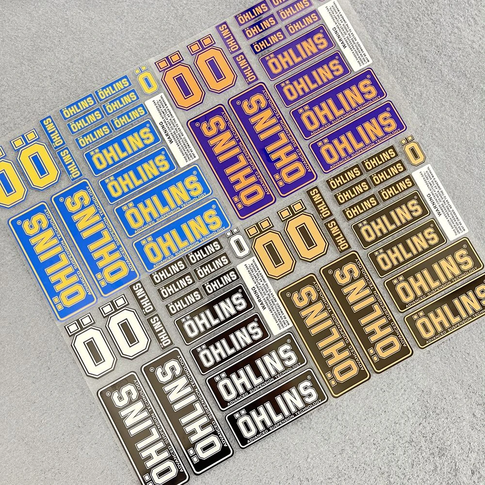 Ohlins Motorcycle Reflective Decal Helmet Decoration Logo Suspension Shock Absorption Refitting Motorcycle Waterproof Sticker Decals Stickers Aliexpress