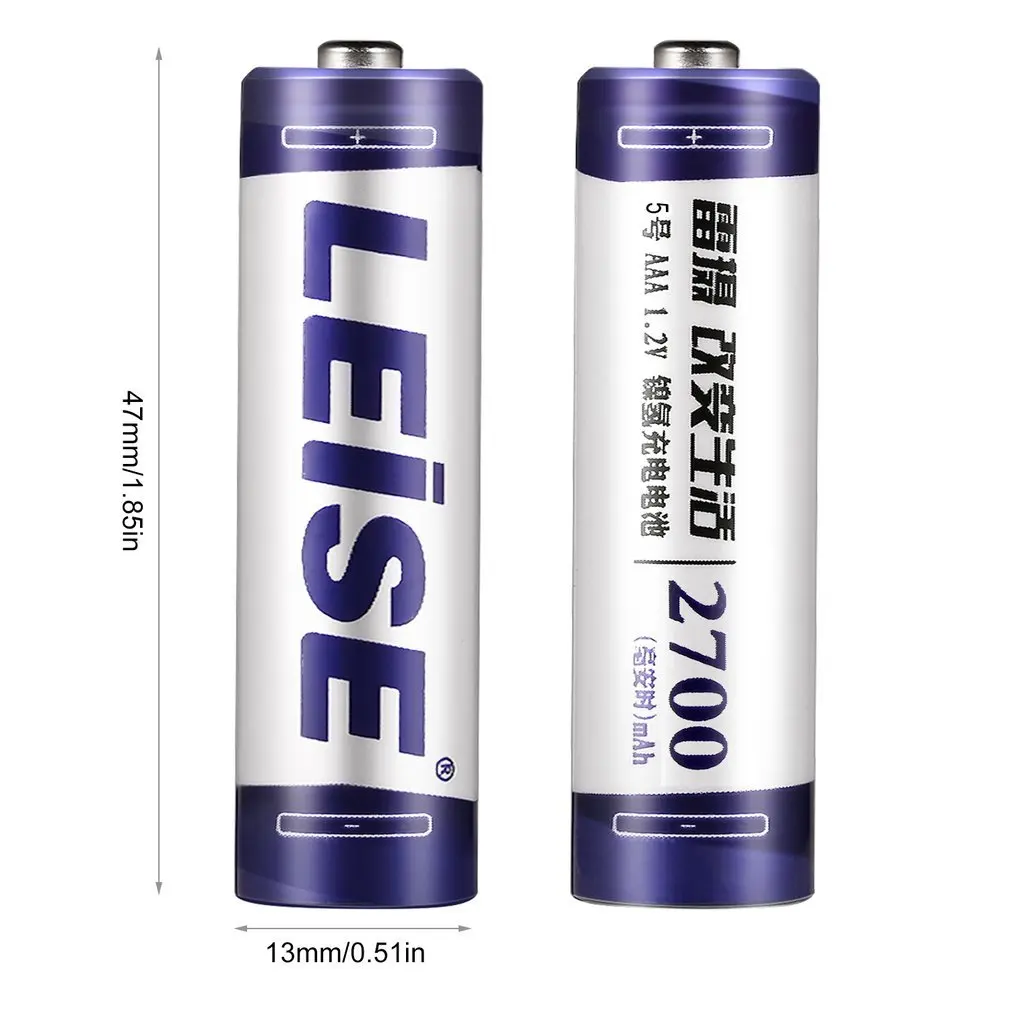 LEISE Ni-MH аккумулятор 1,2 V AA 2700mAh Экологически чистая аккумуляторная батарея высокой емкости экономичная батарея 10 шт/20 шт