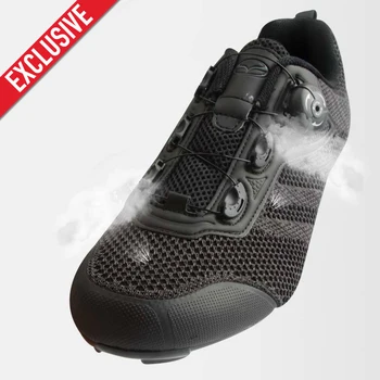 

Exclusive! Tiebao New Men Knit Breathable Road Bike Shoes Triathlon Cycling Shoes Zapatillas Ciclismo Self-locking Bike Shoes