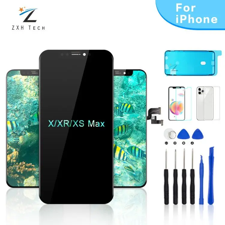 ЖК-дисплей для iPhone X XR XS MAX 11 сенсорный 3D-экран | Мобильные телефоны и аксессуары