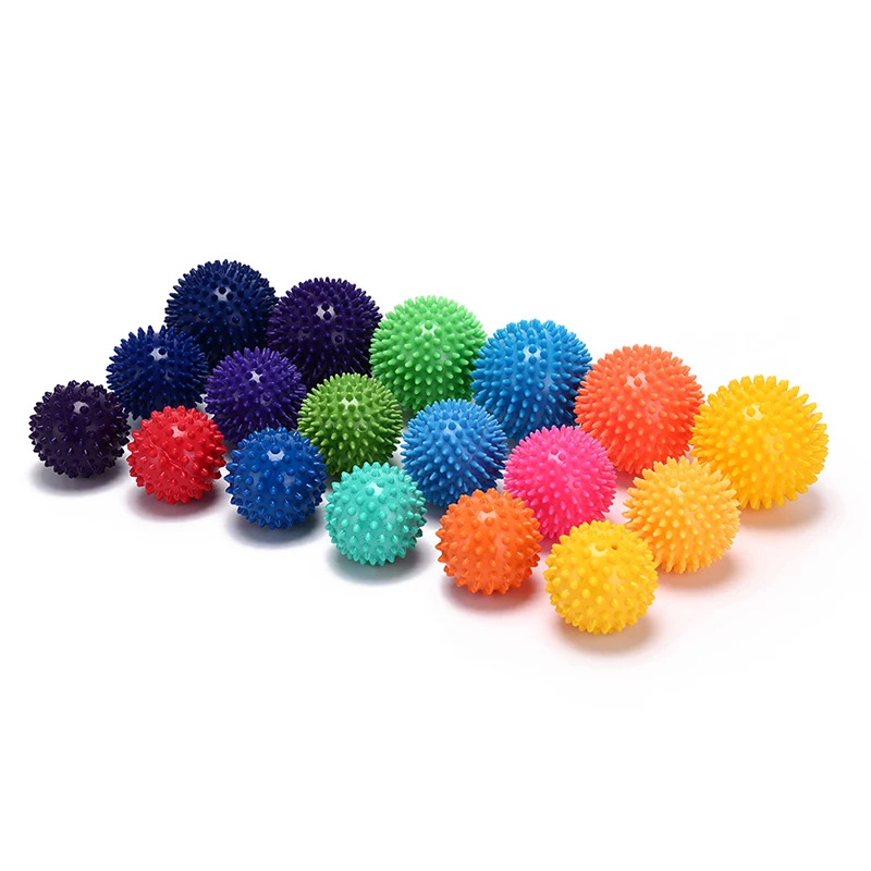 7cm/7.5cm/9cm Fitness PVC Hand Massage Ball PVC Soles Hedgehog Sensory Training Grip The Ball Portable Physiotherapy