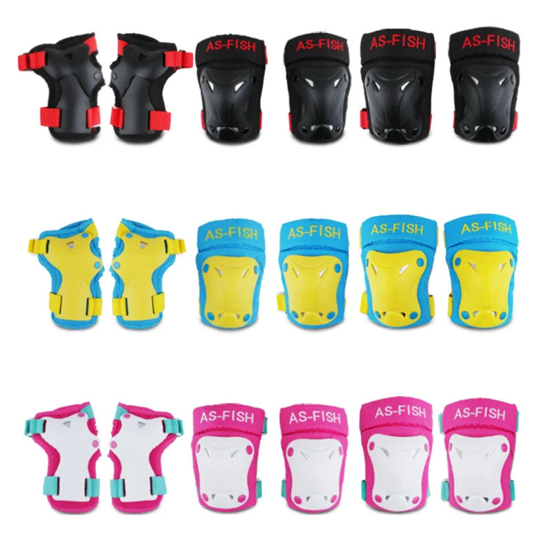 High Quality Protective Gear Sets Elbow Knee Pads Helmet Bicycle Skateboard Ice Skating Roller Skate Protect Anti-fall For Kids High Quality Protective Gear Sets Elbow Knee Pads Helmet Bicycle Skateboard Ice Skating Roller Skate Protect Anti-fall For Kids