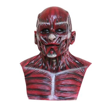 

Halloween Red skull latex mask hood Halloween Costume Accessory Head Latex Mask Washable Durable Costume Accessory Head Decora