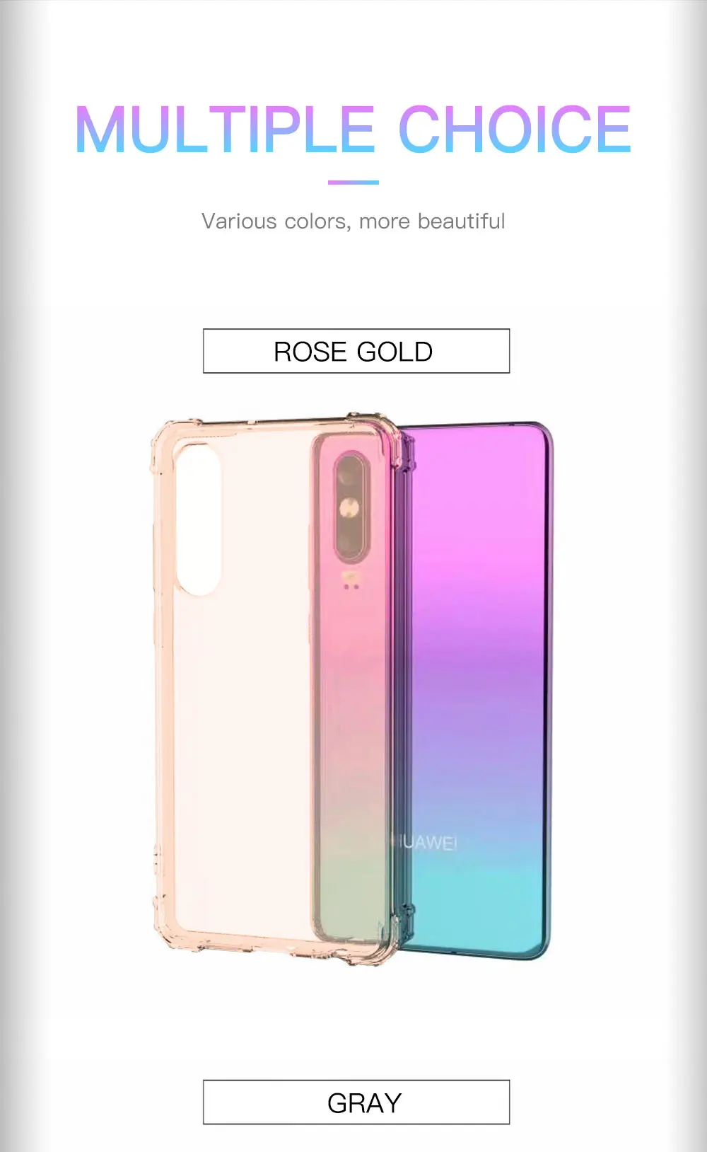 Роскошный противоударный чехол-подушка безопасности для huawei P10 P20 P30 Lite Plus Pro mate 10 20 Nova 3 3i 4 прозрачный мягкий кремний чехол 2