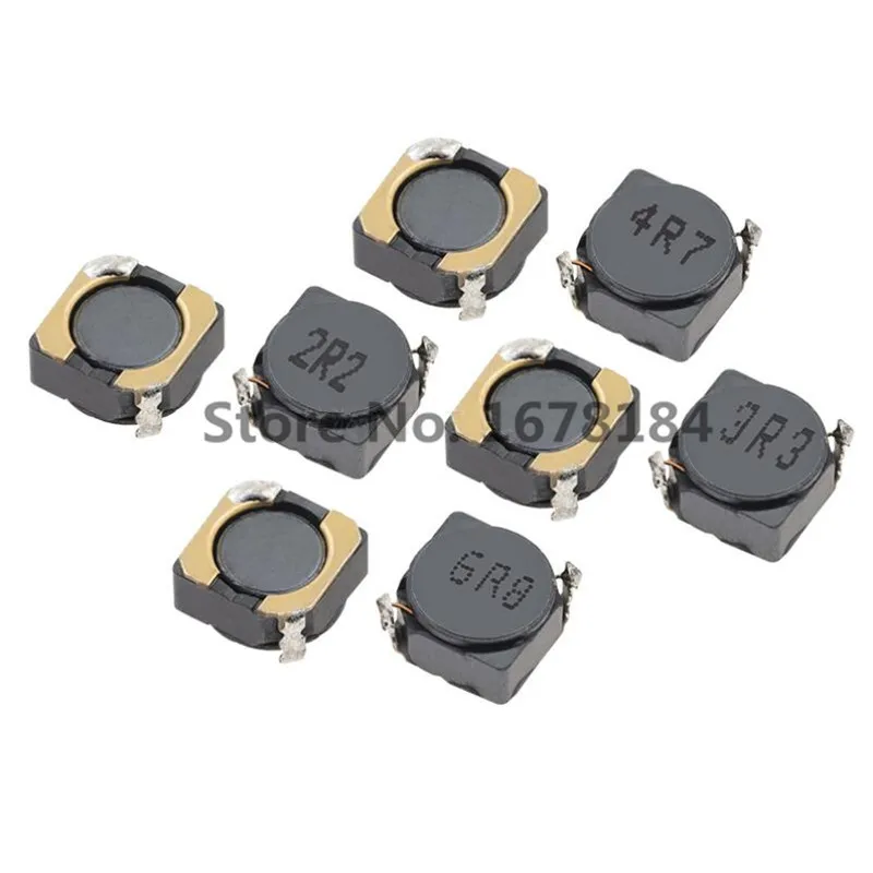 100 шт экранированная Катушка Индуктивности SMD индуктор питания CDRH5D28 1uH 2.2uH 4.7uH 10uH