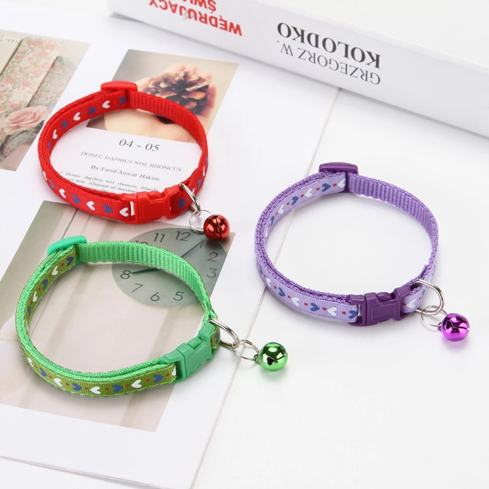 Pet Cat Collar With Bell Breakaway Fashion Adjustable Kitten Cat Collar Neck Strap Cat Accessories Pet Supplies Pet Cat Collar With Bell Breakaway Fashion Adjustable Kitten Cat Collar Neck Strap Cat Accessories Pet Supplies