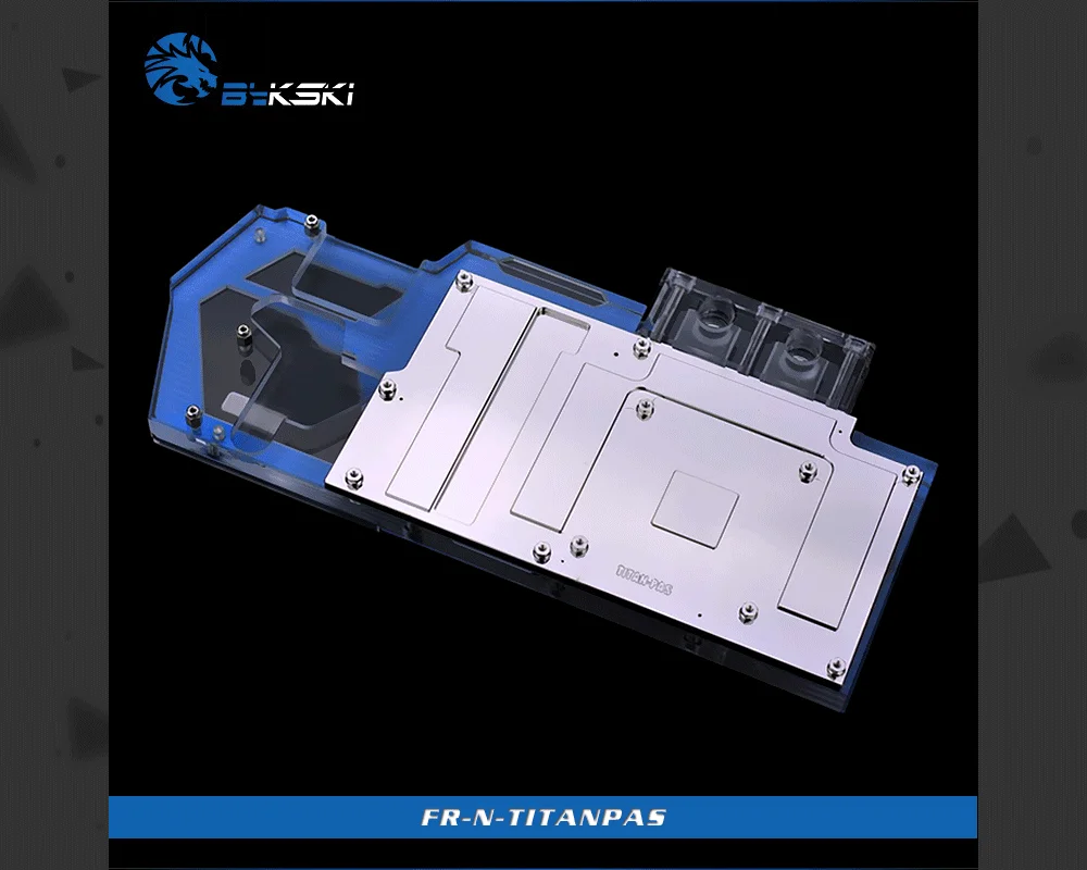 Bykski FR-N-TITANPAS, полное покрытие видеокарты блок водяного охлаждения с объединительной платой для основателя GTX1080Ti/1080/1070/TITAN-Pascal