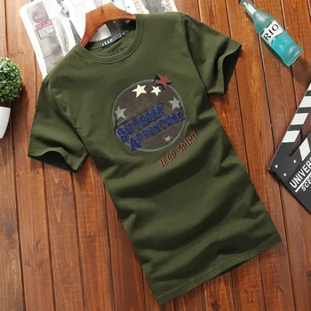 

10013-Summer cotton double yarn smooth cotton men's casual short-sleeved T-shirt