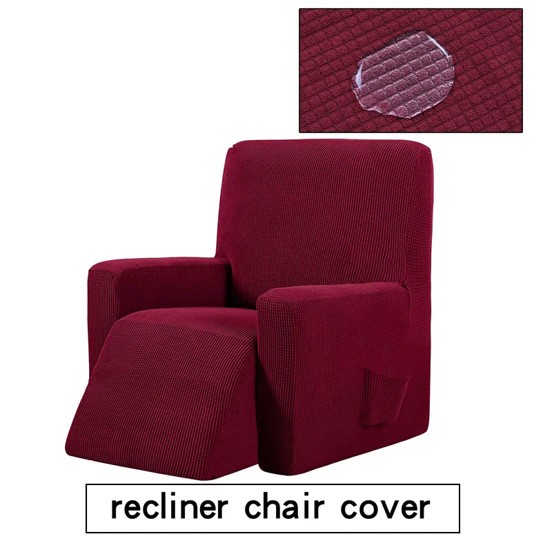 All-inclusive Stretch Recliner Chair Functional Chair Cover Waterproof Anti-skid Couch Slipcover Washable Furniture Protector 5