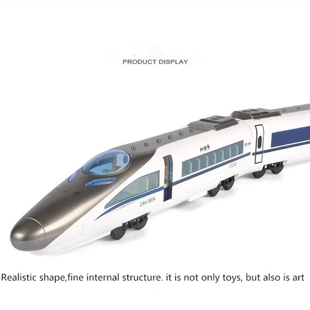 High-Speed RC Train Model 2.4G 114cm One Key To Open The Door Sound Effects Remote Control Subway High-Speed bullet Train Model 4