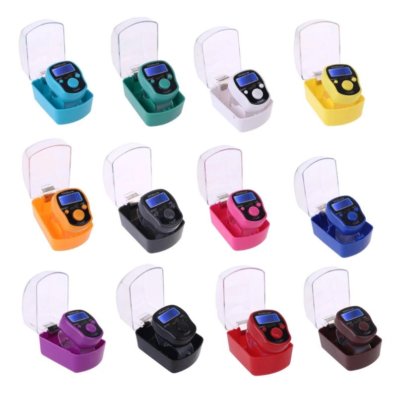 

Portable Wrist Digital Electronic Counter with LED Light and Sound Finger Tool