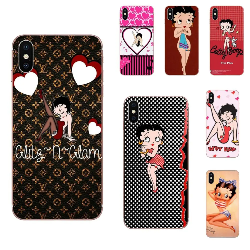 Сумки из ТПУ чехлы Betty Boop милая очаровательная девушка для Xiaomi Redmi Mi 4 7A 9T K20 CC9 CC9e Note