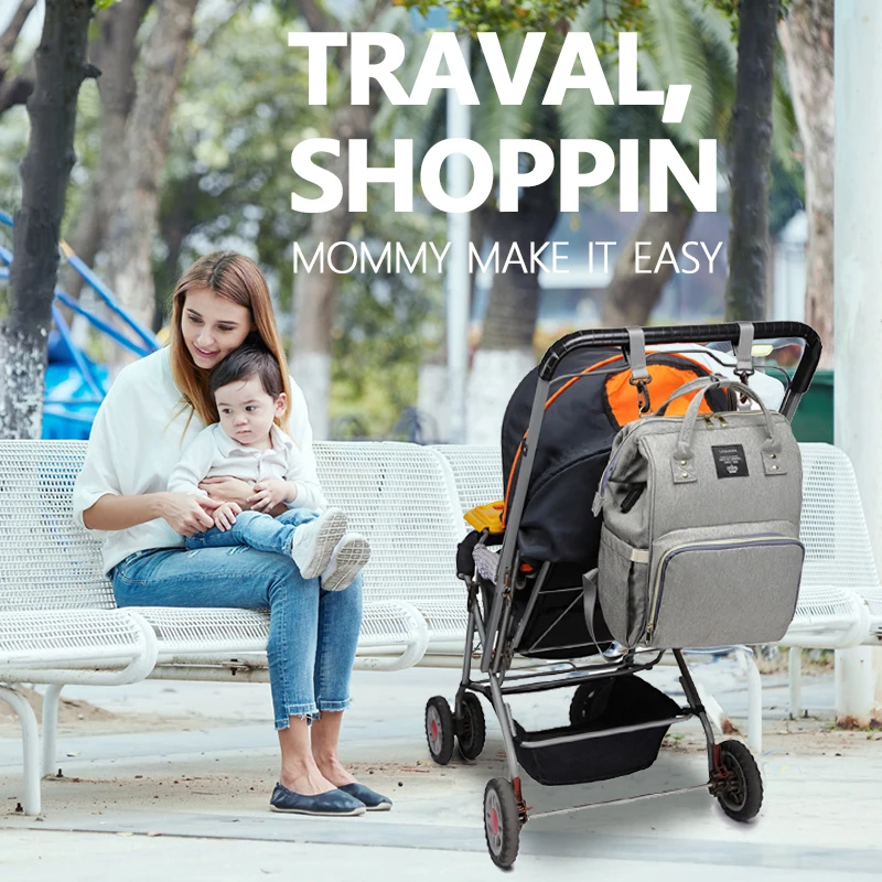 Baby diaper bag mommy stroller bags USB large capacity waterproof nappy bag kits mummy maternity travel backpack nursing handbag