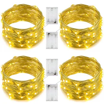 

5m 10m Light Sets String Lights Wedding Decoration Waterproof Decorative Batteries Powered Copper Wire Fairy lights Night Light