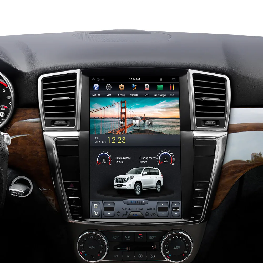 Android 9 0 4 + 64G Tesla IPS экран Автомобильный мультимедийный плеер стерео для MERCEDES BENZ ML GL
